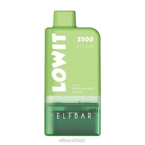 ELFBAR LOWIT 5500 ערכת תרמילים במילוי מראש קיווי פסיפלורה גויאבה 084D360 - Elf Bar Vape