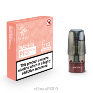 ELFBAR Mate 500 P1 תרמילים מלאים מראש (2 חבילות) קרח אפרסק 084D152 - Elf Bar Israel