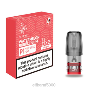 ELFBAR Mate 500 P1 תרמילים מלאים מראש (2 חבילות) מסטיק אבטיח 084D159 - Elf Bar לקנות